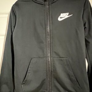 Nike Kids Black Full-Zip Hoodie